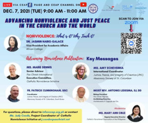 ADVANCING NON VIOLENCE AND JUST PEACE IN THE CHURCH AND THE WORLD @ Online