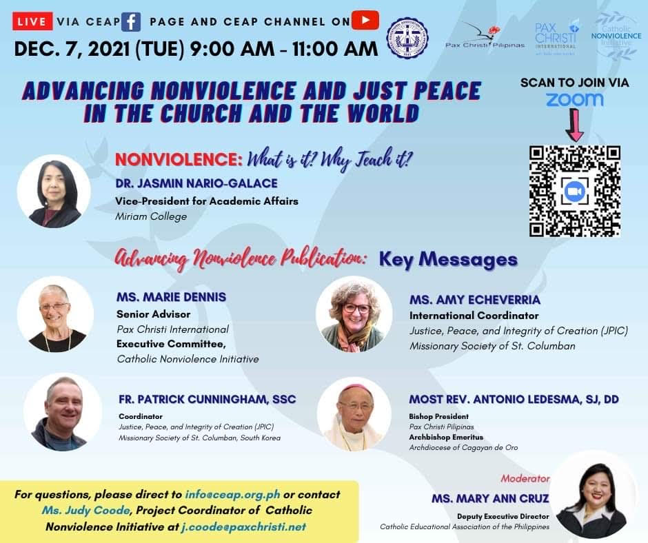 ADVANCING NON VIOLENCE AND JUST PEACE IN THE CHURCH AND THE WORLD