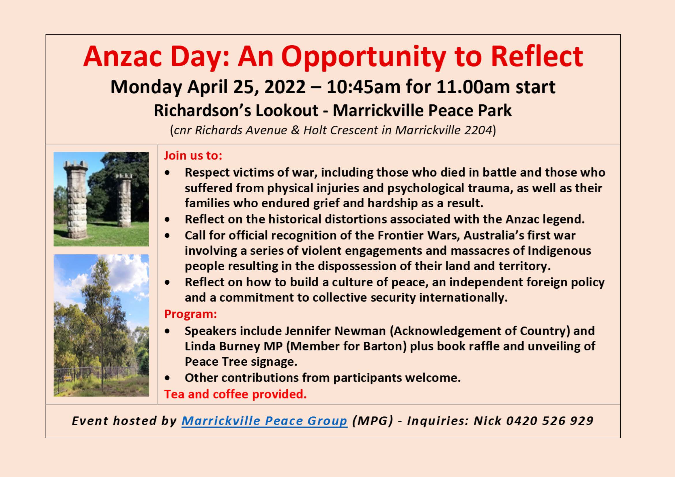 ANZAC DAY _ AN OPPORTUNITY TO REFLECT