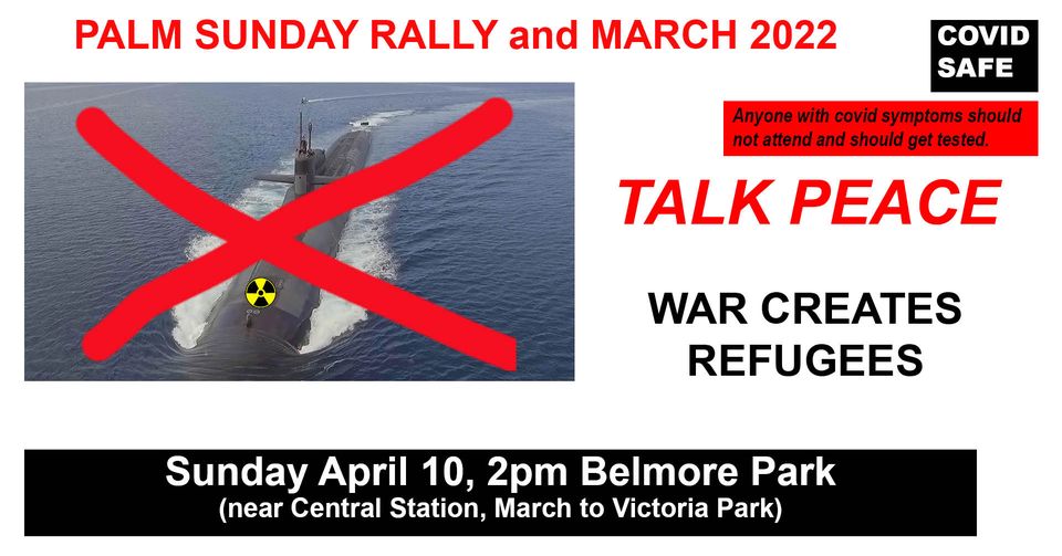 You are currently viewing PALM SUNDAY RALLY SUNDAY 2 APRIL 2023 2.00pm