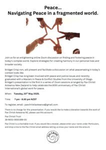 Peace... Navigating Peace in a fragmented world. @ Online