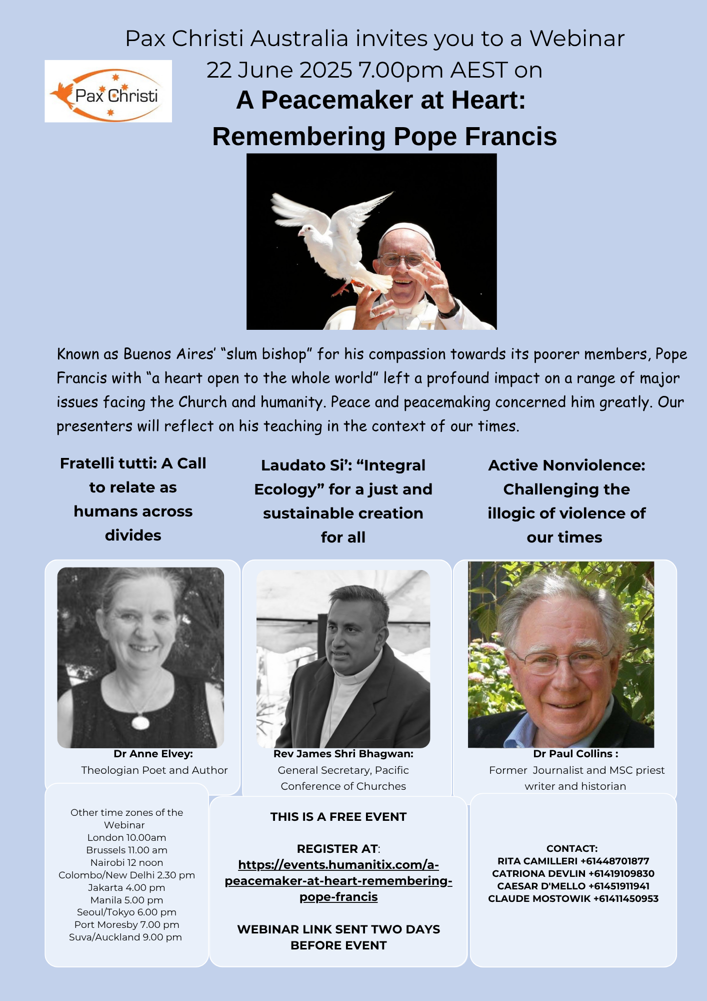 A Peacemaker at Heart:  Remembering Pope Francis @ Online